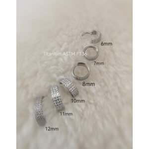 ARGOLA CLICKER 3 FILEIRA ZIRC TIT (ACX10/17)