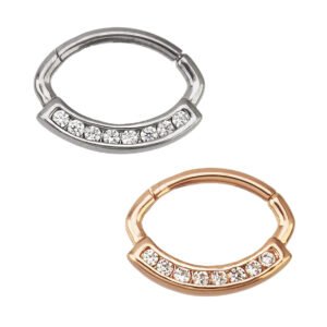 ARGOLA CLICKER 8 ZIRC BR AÇO