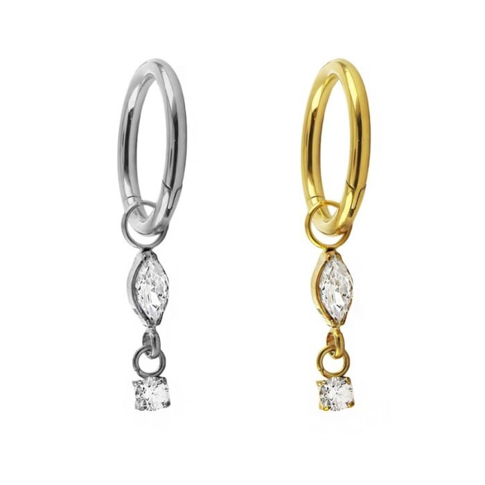 ARGOLA S/P PINGENTE NAVETE P.LUZ TIT