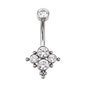 BNN LOSANGO 4 ZIRC 9 BEADED TIT (UCX6)