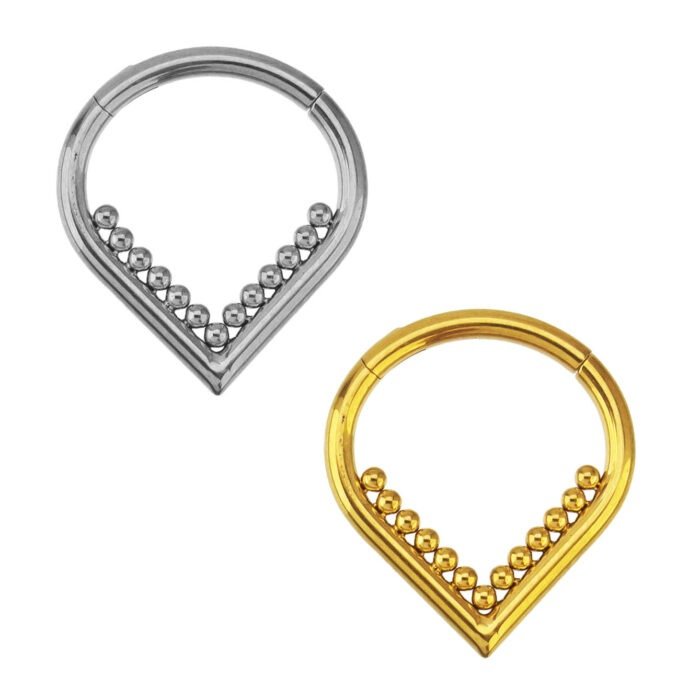 CLICKER V LISO BEADED TIT (ACX4)