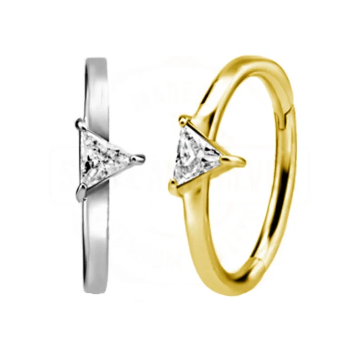 CONCH TRIANGLE CUBIC ZIRC AÇO