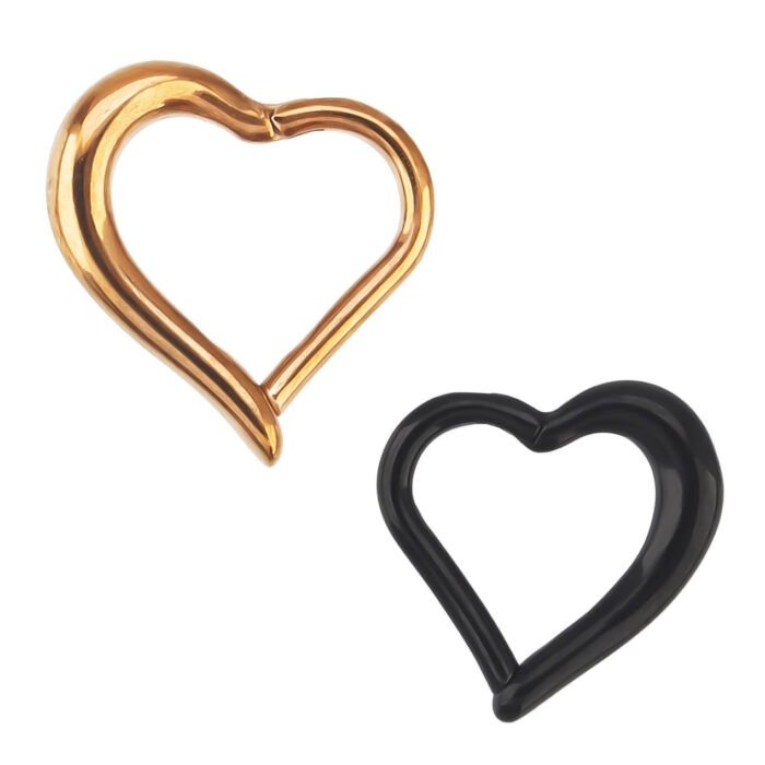 CORAÇÃO CLICKER LISO AÇO