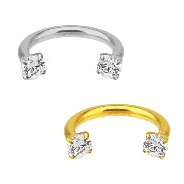 FERRADURA ZIRC GARRA AÇO R/I