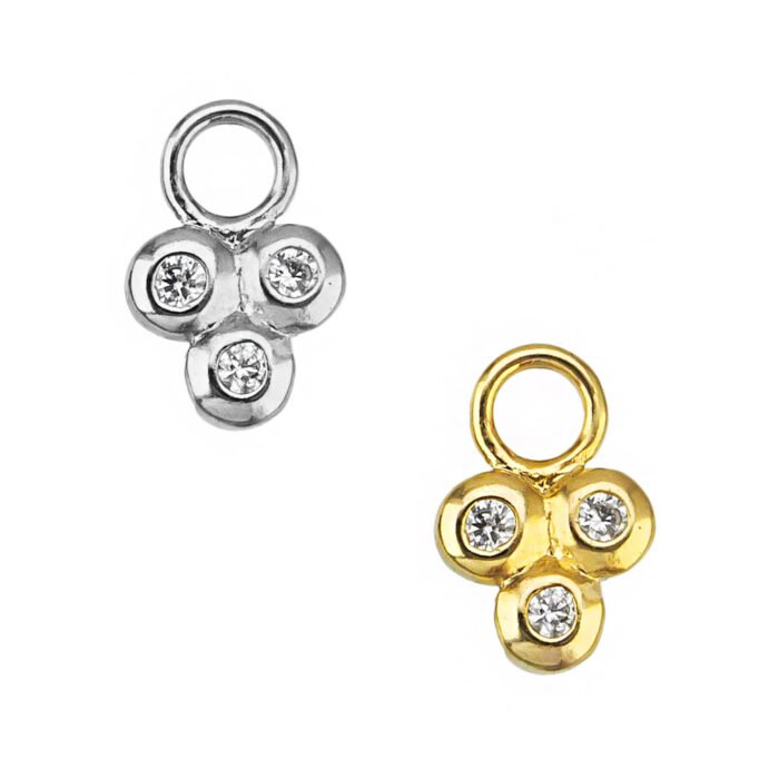 PINGENTE TRILLION 2 ZIRC AÇO