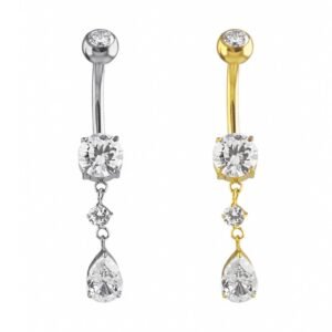 UMBIGO DUPLO P.LUZ GOTA CZ TIT (CX10)