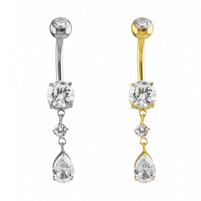 UMBIGO DUPLO P.LUZ GOTA CZ TIT (CX10)