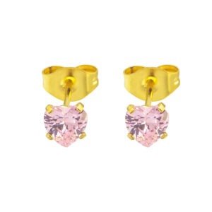 BRINCO CORAÇÃO ZIRC AÇO (CX3)