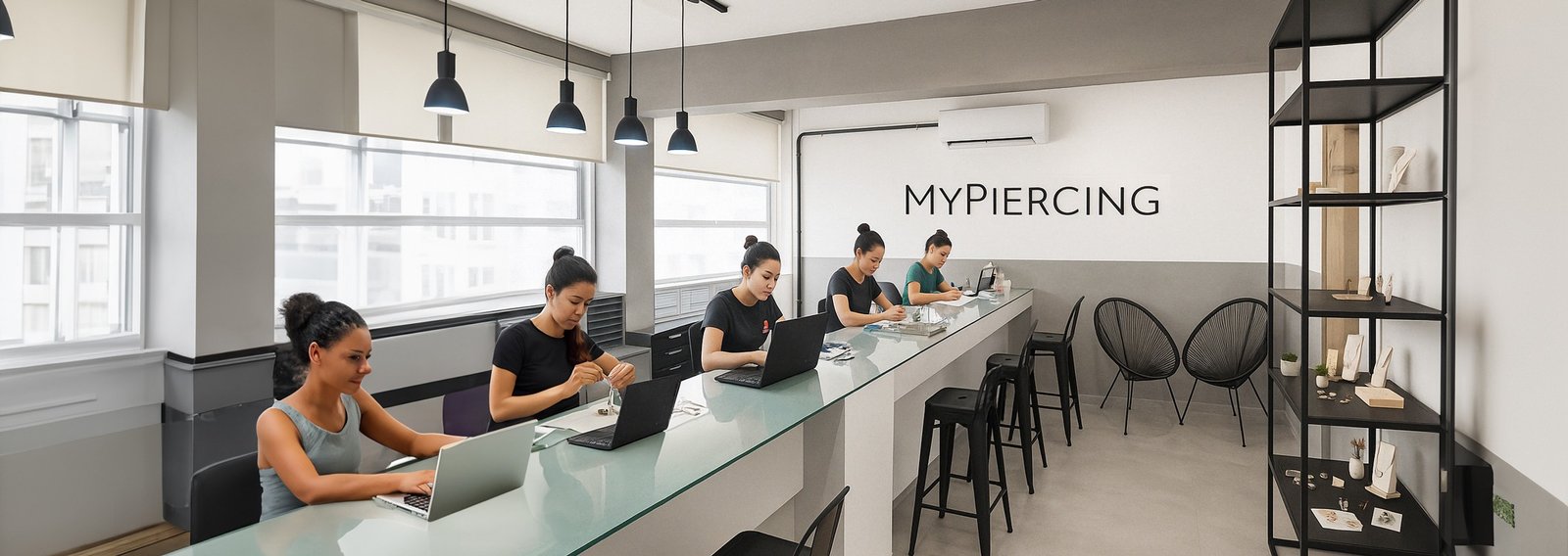 Interior da loja My Piercing