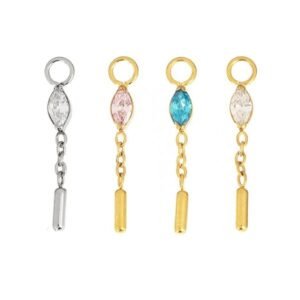 PINGENTE NAVETE PENDULO CZ TIT