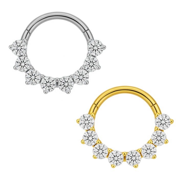 ARGOLA 8 P.LUZ CZ TIT (ACX21)