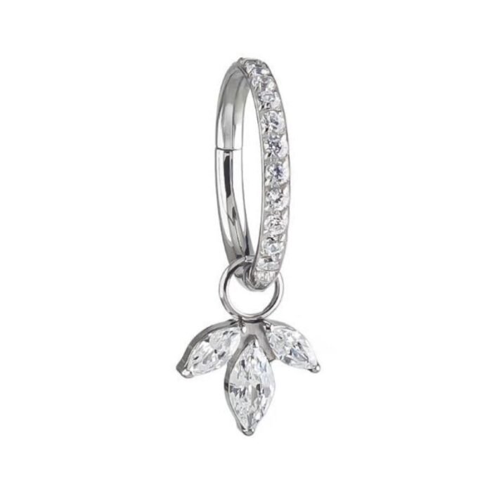 ARGOLA PINGENTE HOOP MARQUISE TIT