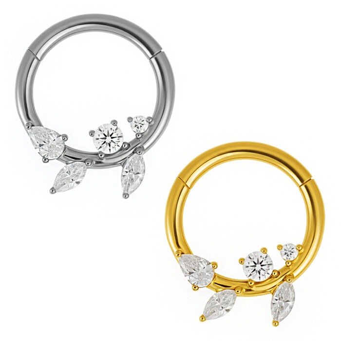 ARGOLA RAMO FLOR CZ TIT (ACX23)