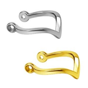 CONCH BARBELL PLAIN V SHAPED AÇO