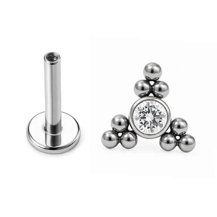 LBT TIT NAT 1P ZIRC 9 BEADED D018 (CX9)