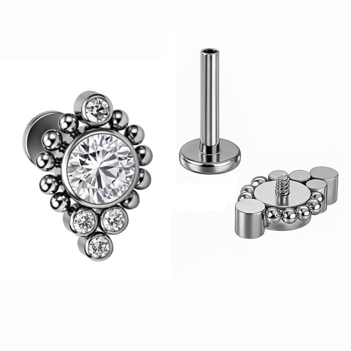 LBT TIT 5P E 10 BEADED ZIRC D016 (CX20)