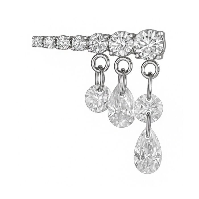 LBT DECRESCENTE CZ PINGENTES TIT (CX16)