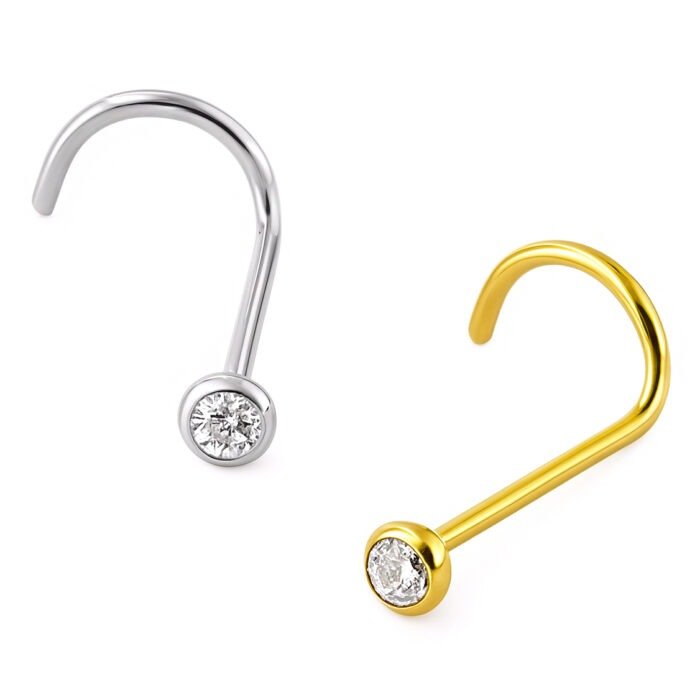 NOSTRIL ZIRC BR OURO 18K