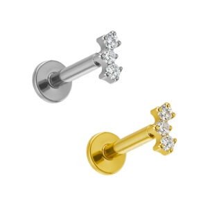 LBT PIN.P CLASSIC PRONG 3 CZ TIT (PCX6)