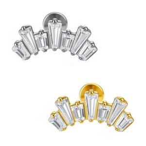 LBT BAGUETTE ZIGZAG CZ TIT (CX7)