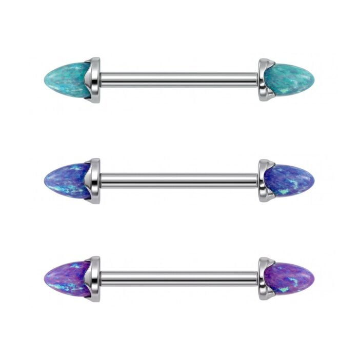 BARBELL MAMILO SPIKE OPALA TIT (CX4)