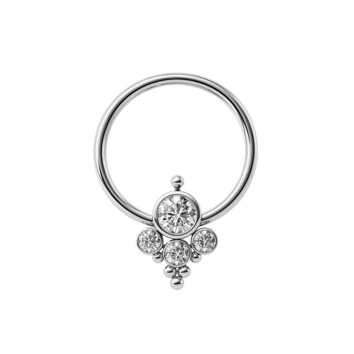 CAPTIVE TIT 4P E 6 BEADED