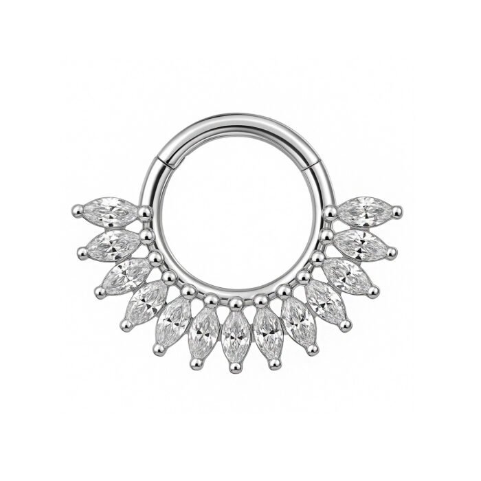 ARGOLA LEQUE NAVETE CZ TIT (ACX9)