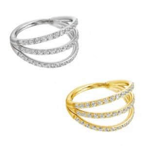 ARGOLA TRIPLE ZIRC CUBIC TIT (ACX13/18)