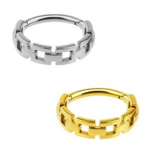 CONCH RING CHAIN STYLE AÇO