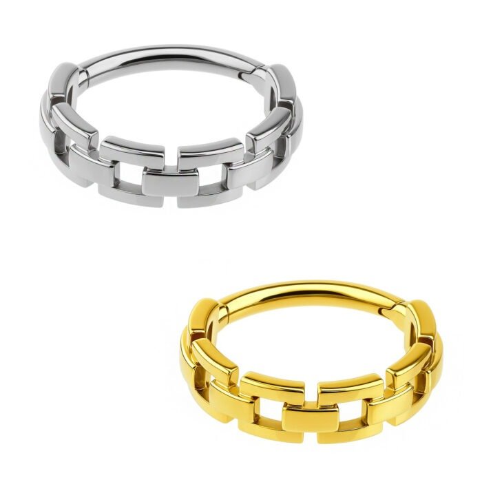 CONCH RING CHAIN STYLE AÇO