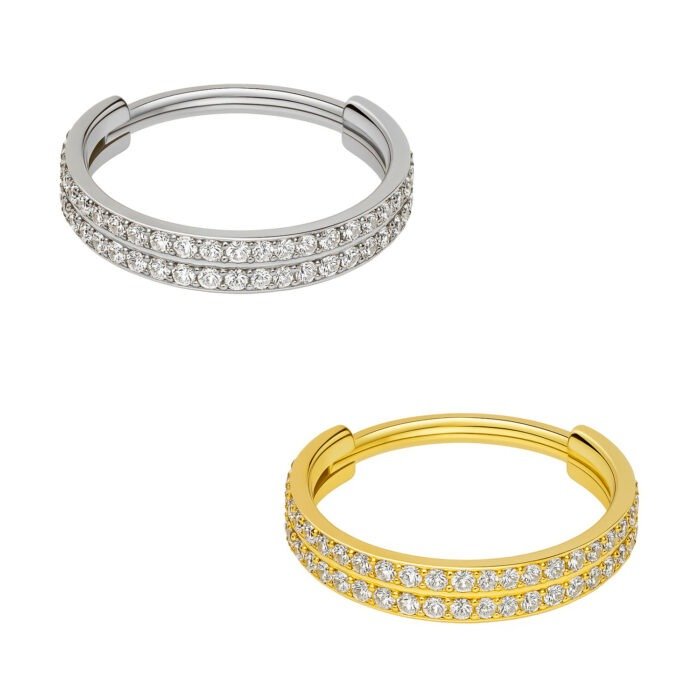 ARGOLA CLICKER 2 FILEIRA ZIRC TIT (ACX16)