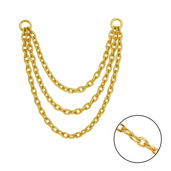 PIERCING CORRENTE 3 FIO TIT