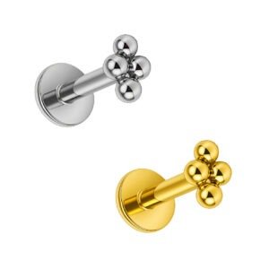 LBT PIN PUSH 4 BEADED TIT (PCX6)