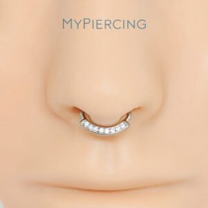 ARGOLA CLICKER 8 ZIRC BR AÇO