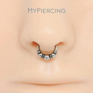 ARGOLA CLICKER ETHNIC HINGED 3 BOLL AÇO