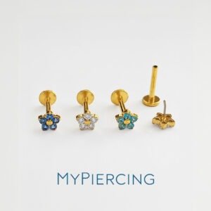 LBT MINI FLOR 5MM CZ TIT (CX12/ PCX9)