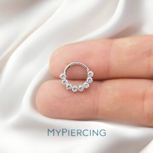 ARGOLA 8 P.LUZ CZ TIT (ACX21)