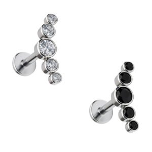 LBT TIT CLUSTER 5 PEDRAS ZIRC MINI R/I (CX18)