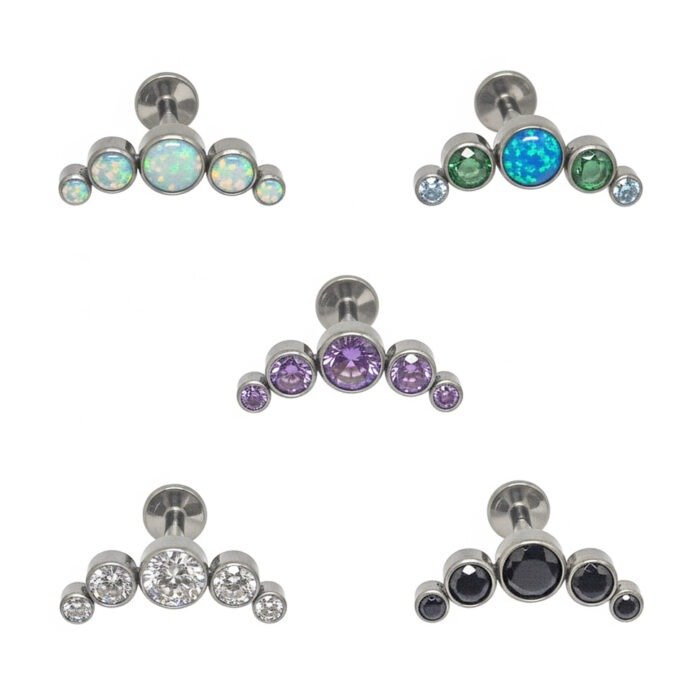 LBT TIT CLUSTER 5 PEDRAS ZIRC R/I (CX19)